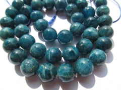 high quality 4-12mm full strand Natural Apatite Gemstone Round Ball Blue Loose Bead
