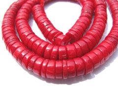 high quality Genuine Coral beads 8-20mm full strand Pinwheel Heishin Red Orange coral jewel