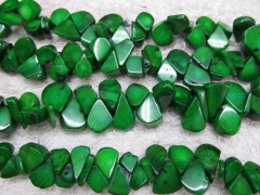 high quality Coral Teardrop Drop Freeform polished green Red smooth flat Bamboo Coral beads 8-16mm