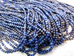 genuine lapis lazuli stone beads 2mm 5strands 16inch strand ,wholesale round ball jewelry beads
