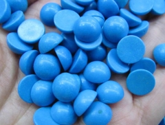 100pcs 3-12mm  turquoise cabochon Turquoise Gemmstone Round Coin Cabochon