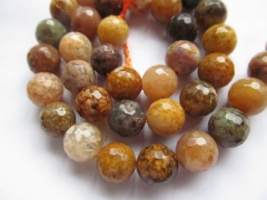 2strands 4-12mm Natural Colorful Ocean Agate Round Gemstone Beads Jewerlry Making Findings