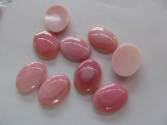 2pcs 15x20mm Conch Shell jewelry Pink red Round oval egg cabochons Conch shell Beads