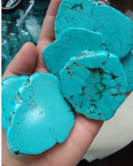15-100mm Cherry Pink Turquoise Stone Slab Freeform Blue Turquoise Cabochons pink red yellow blackTurquoise Jewelry turquoise pendant