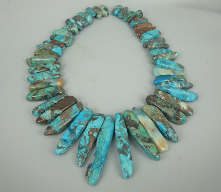 Blue Sea Jasper Emperor Stone Freeform Chips Nugget Gemstone Beads, Top ...