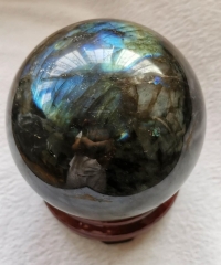 Gift --Wholesale Genuine Labradorite Polished Sphere 50mm(2&quot;) - Natural Crystal Ball round - Reiki Healing - Raw Meditation