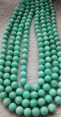 Genuine Russia Amazonite GEM Grade A Natural Round Semi-Precious Gemstone Bead 4/6/8/10mm For bracelet-necklace-earrings