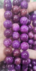 14mm to 6mm  Purple Red Sugilite Gemstone Round Loose Beads 16inch Crystal Gemstones for bracelet -necklace-earings