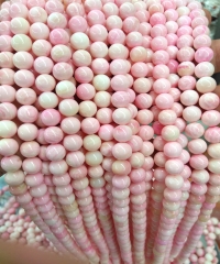 Full strand 16inch pink conch jewelry round ball red shell beads 6mm 8mm 10mm 12mm for earrings bracelet-necklace DIY