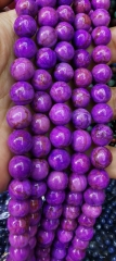12mm to 6mm Purpel Blue Africal Turquoise  stone round  Beads 16inch  For Jewelry Making Supply - Turquoise Beads Blue-red-green-purple-black-pink