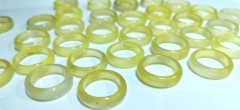 Wholesale 10pcs  Natural agate ring solid gemstone band circle round ring onyx band  Rings Witchcraft Wicca pagan healing