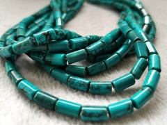 Rare 40pcs Tibetant Turquoise Bar Shape Bead 10x6mm 16 inch Strand for Jewelry Making  cube cylinder column bar beads, emperor loose beads