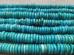1 Strand --Turquoise Heishi Tyre shape 6-20mm Beads Smooth Beads 16" | Turquoise Beads | Smooth Turquoise Heishi Beads Necklace