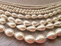 Natural Shell Pearl Drop Beads 20mm to 4mm white rice pearls,oval Drop loose pearl beads,diy pearl diy pearl beads 16 inch necklace earring
