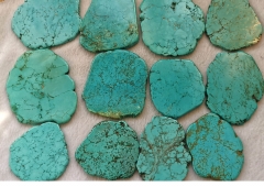 10pcs Matrix Turquoise Slab Turquoise Stone cabochon Card Slab Freeform Flat Boaster Nuggets Bead Finding 30-100mm(4")