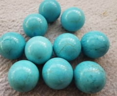 12mm Aqua blue  Turquoise Plain Ball Cabochon - Semi precious gemstone Plain ball - Turquoise Plain Ball Cabochon 6pcs