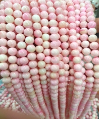 Full strand 16inch pink conch jewelry round ball red shell beads  6-16mm for earrings bracelet-necklace DIY