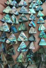 16inch Strand --Abalone Shell Triangle Beads, Paua Shell Triangle Spacer Beads, 12mm 14mm Natural Abalone Shell Bead