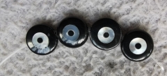 Free ship--100pcs black white  Mother Of Pearl Evil Eye Beads ,shell cameo round cabochon 8mm Evil Eye Jewelry, DIY Jewelry Supply
